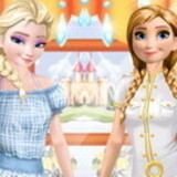 Elsa And Anna Work Dress Up